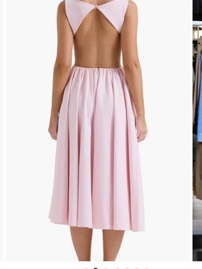Florentina Open Back Cocktail Midi Dress house of cb